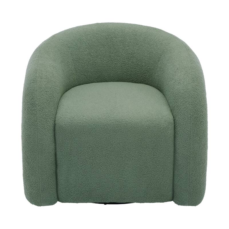 Upholstered Boucle Swivel Accent Chair