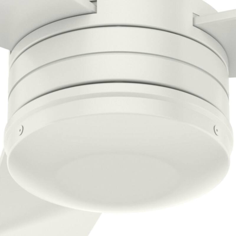Hunter 52" Cabo Frio Outdoor Ceiling Fan with Wall Control - Modern Industrial - Damp Rated!