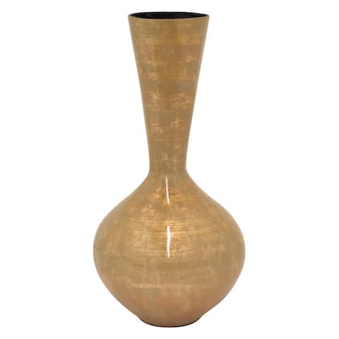 Plutus Brands Lacquer Vase in Brown Bamboo-Lacquer Ware