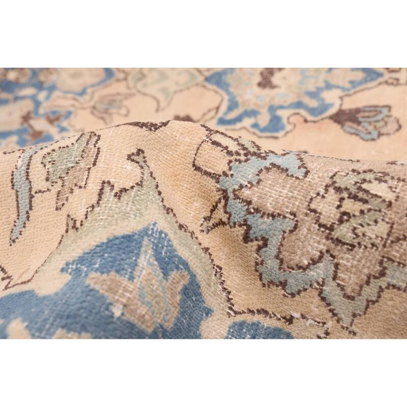 ECARPETGALLERY Hand-knotted Antalya Vintage Beige Wool Rug - 6'7 x 10'10