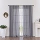 preview thumbnail 12 of 36, Linen Textured Light Filtering Back Tap/ Rod Pocket Curtain Panels (Set of 2) 52"Wx84"L - Light Grey