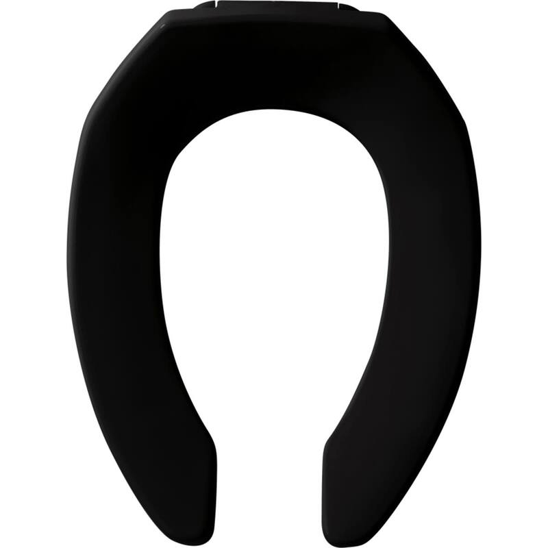 Bemis 295SSCT Elongated Open-Front Less Cover Commercial Plastic - Black
