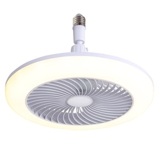 Mini Size 8 Inch Enclosed Socket E26 Ceiling Fan Light 3 Speeds 3 Light ...