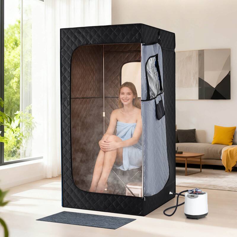 Costway Portable Steam Sauna Box, Extra-Large 35” x 35” x 71” - See Details