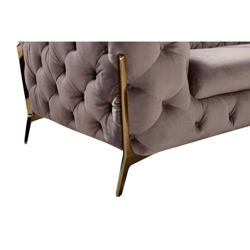 Divani Casa Sheila Modern Silver Fabric Chair