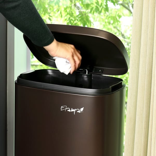 Elama Stainless Steel Trash Can Bed Bath & Beyond 38463919