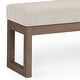 preview thumbnail 46 of 46, WYNDENHALL Madison 44 inch Wide Contemporary Rectangle Ottoman Bench