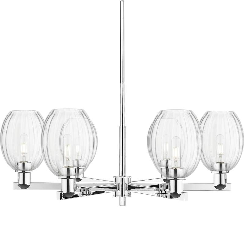 Innovations Lighting 716-6CR-13-24 Preston Chandelier Preston 6 Light - Polished Chrome / Clear