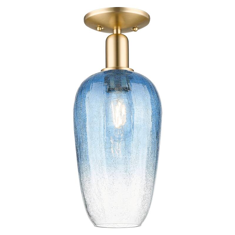 Innovations Lighting 716-1C-G484-7SB Brookhaven Flute 7" Wide - Champagne Bronze