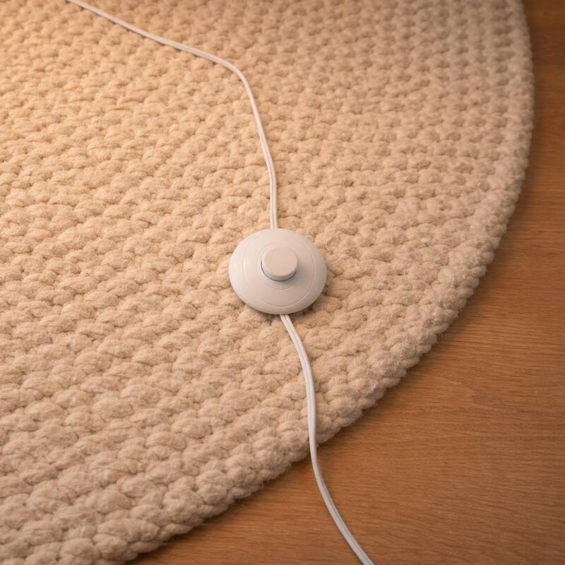 Sofi Natural Wood Tripod Floor Lamp with Beaded Shade