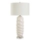 preview thumbnail 3 of 3, Uttermost Anneli White Swirl Table Lamp - N/A