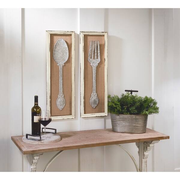 Shop Spoon And Fork Wall Art 10 X 31 5 Overstock 21650814