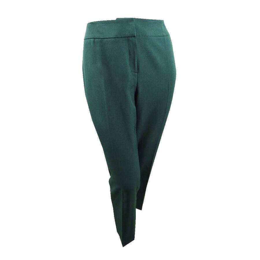 Kasper Women's Plus Size Straight-Leg Crepe Pants