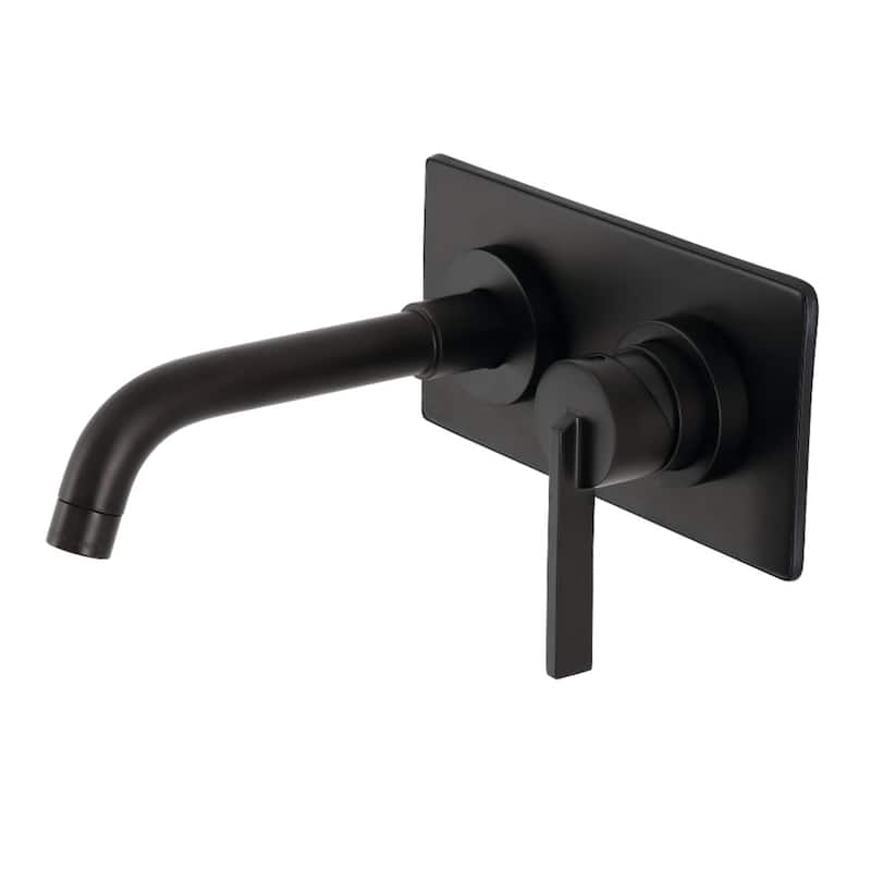 Kingston Brass Continental 1.2 GPM Wall Mounted Mini-Widespread - Matte Black
