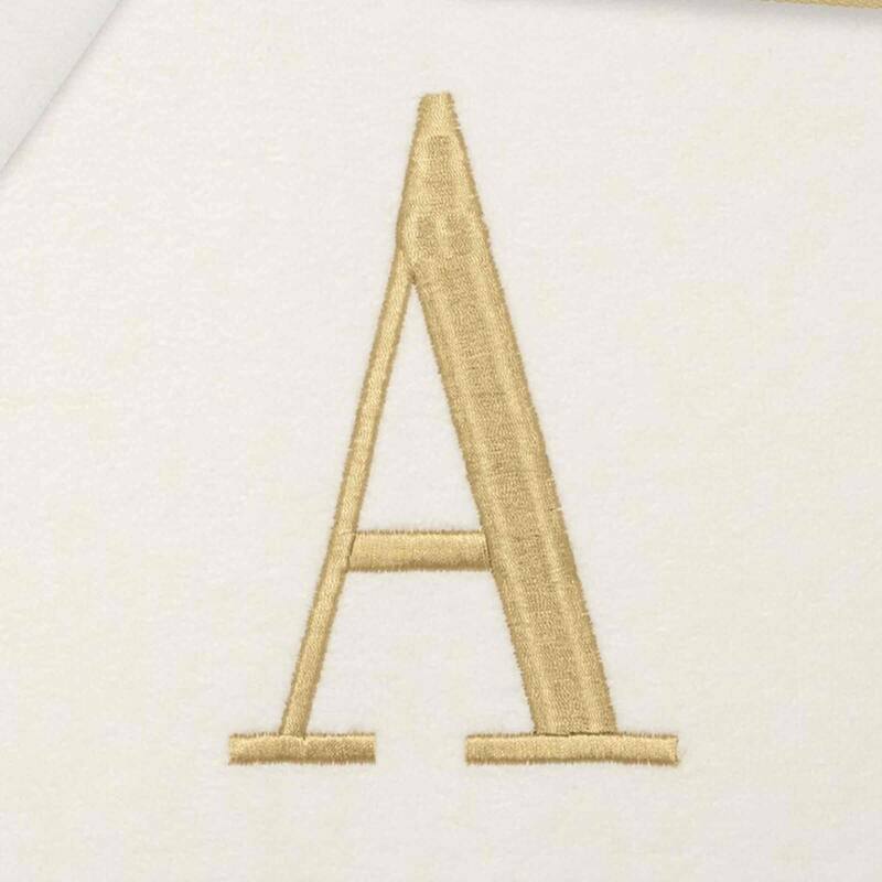 Avanti IVR/GLD Monogram 3-Piece Towel Set