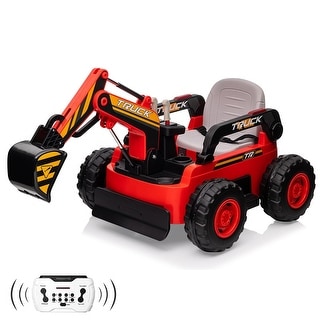 12V Kids Ride On Excavator Digger Car with Remote Control