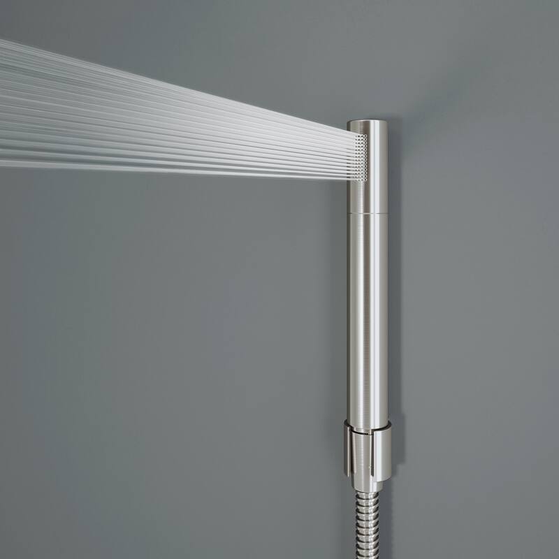 VIGO Orchid 39" H x 4" W 2-Jet Retro Shower Panel with Square Shower Head