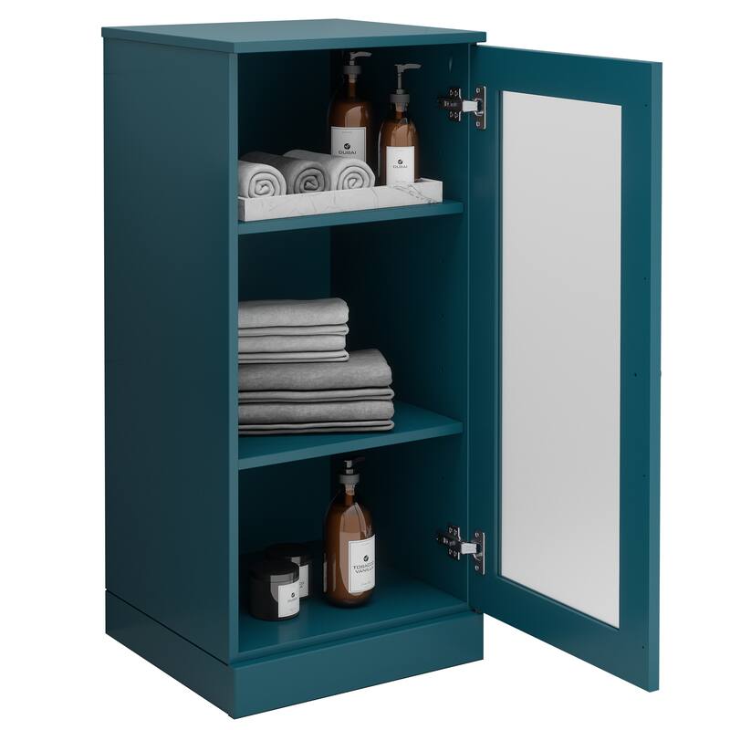 100% Solid Wood 16.5" Bathroom Cabinet with Optional Doors by Palace Imports