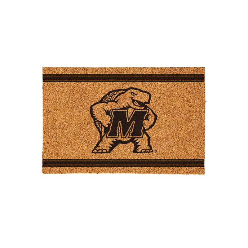 University of Maryland Monochrome Indoor/Outdoor Coir Door Mat