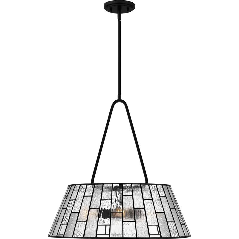 Rainier 4-Light Matte Black Pendant