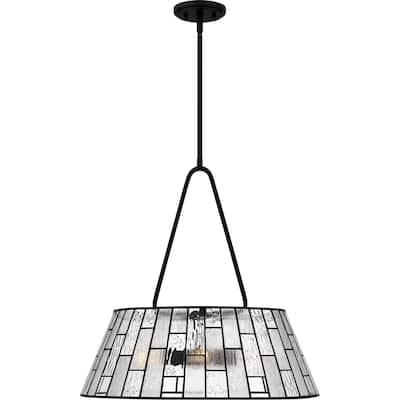 Rainier 4-Light Matte Black Pendant