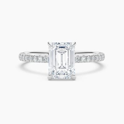 Auriya 14k Gold Lab Grown Emerald Diamond Luxe Hidden Halo Engagement Ring 1.00 to 5.00 ct. tw. (F-G, VS)