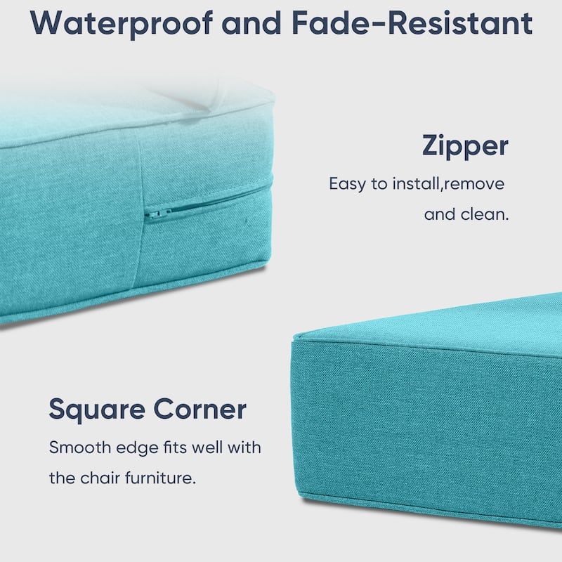 Outdoor Deep Seat Cushion Set 24 x 24 x 6 Inch