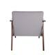 Zenvida Mid Century Modern Accent Armchair Solid Hardwood Upholstered
