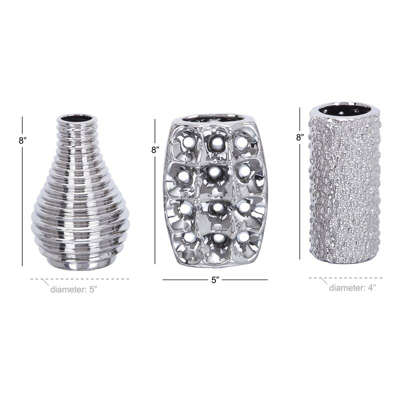 Stoneware Modern Vase (Set of 3)