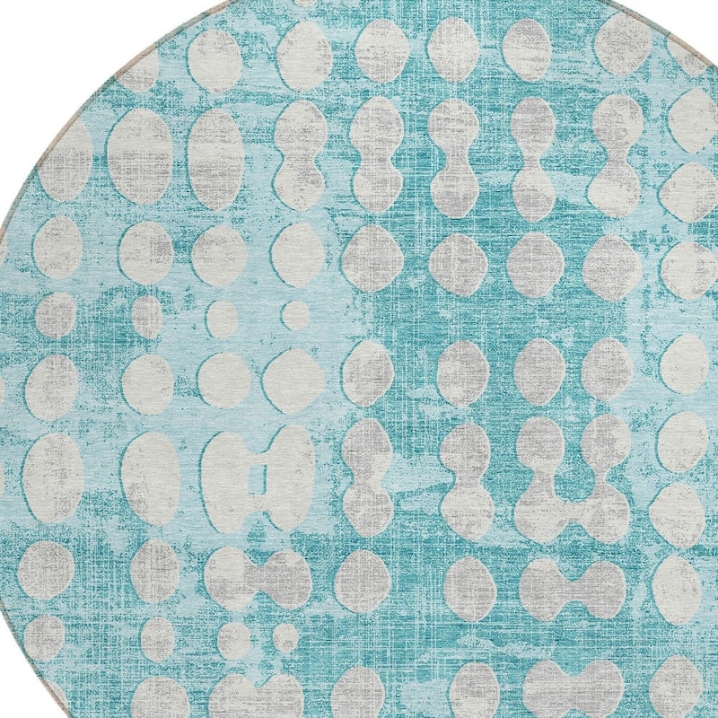 HomeRoots Abstract Transitional Rectangle Outdoor Rug