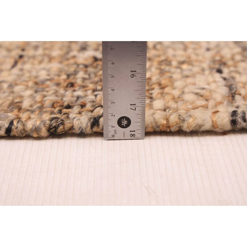 ECARPETGALLERY Flat-Weave Palas Denizli Beige, Tan Wool Rug - 5'7 x 7'7