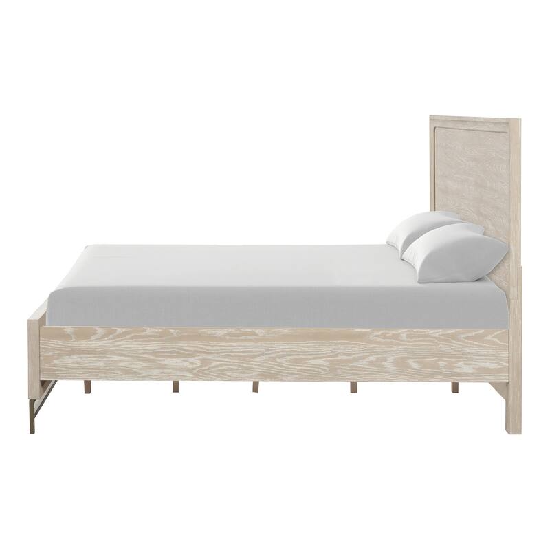 Furniture of America Drayden Light Oak Solid Wood Platform Bed