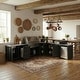preview thumbnail 6 of 93, 100% Solid Wood Outdoor Kitchen Cabinet Set, Modular Patio BBQ Island Sideboard Buffet Pantry