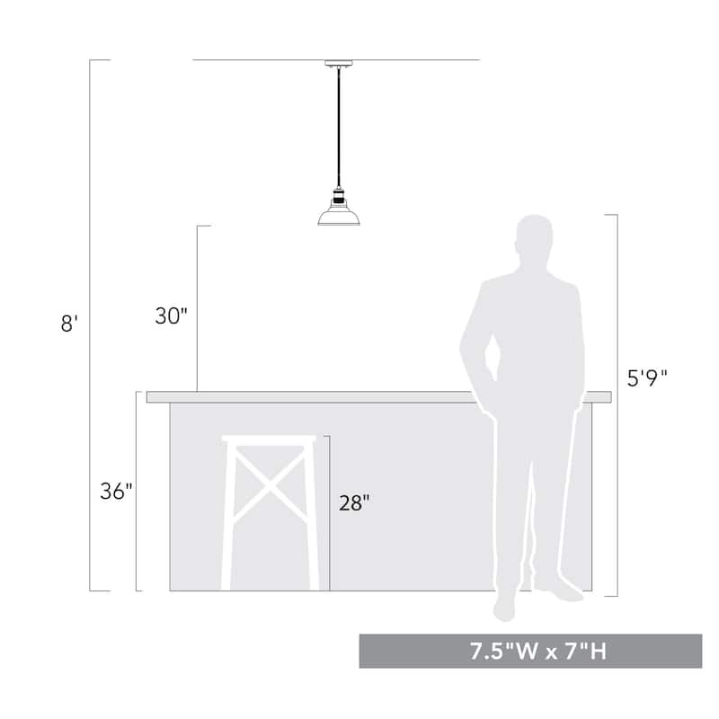 Carbon Loft Barton 1-light Pendant