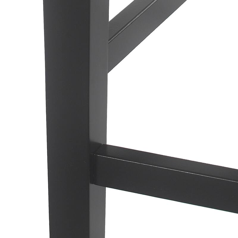 Roomfitters Upholstered Wood Counter Stools with X-Back Design, Comfortable Bar-Height Kitchen Chairs (Set of 2)