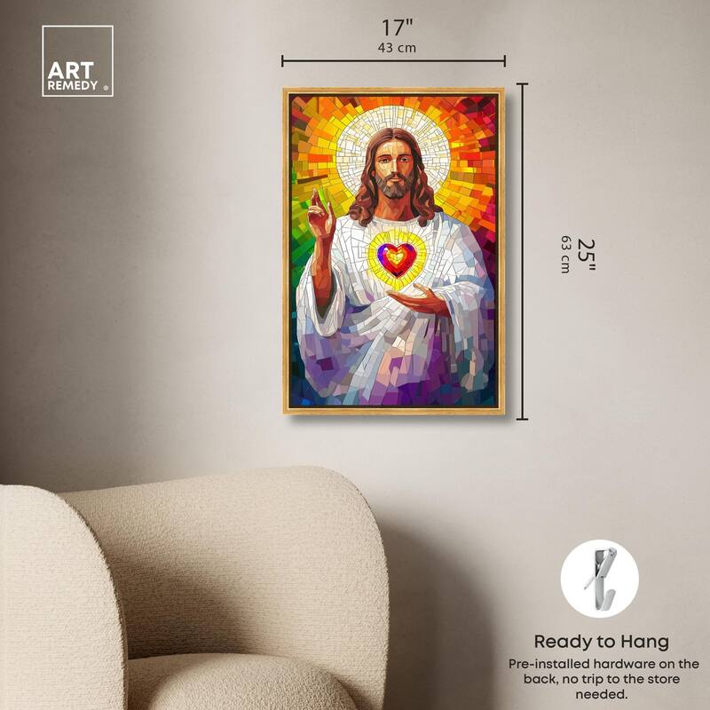 Blocks of Benediction I Canvas by Art Remedy