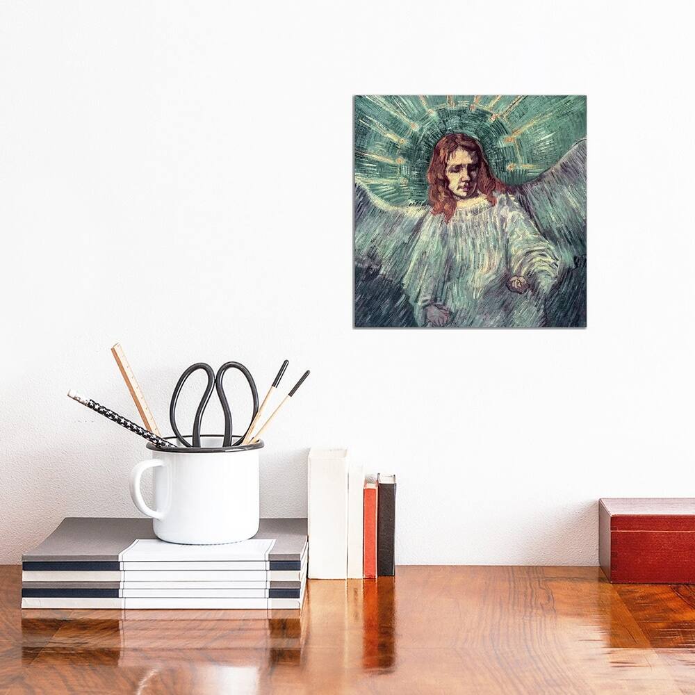 iCanvas "Head Of An Angel (After Rembrandt), 1889" by Vincent van Gogh Canvas Print