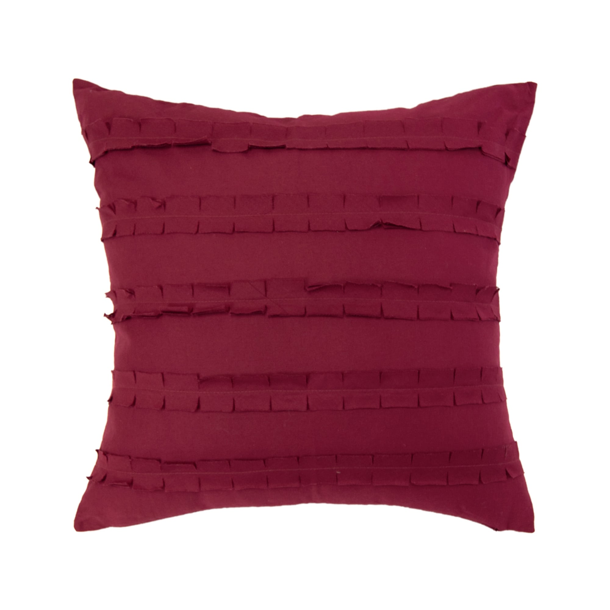 Donna Sharp Dawson Red Ruffle Cotton Decorative Pillow