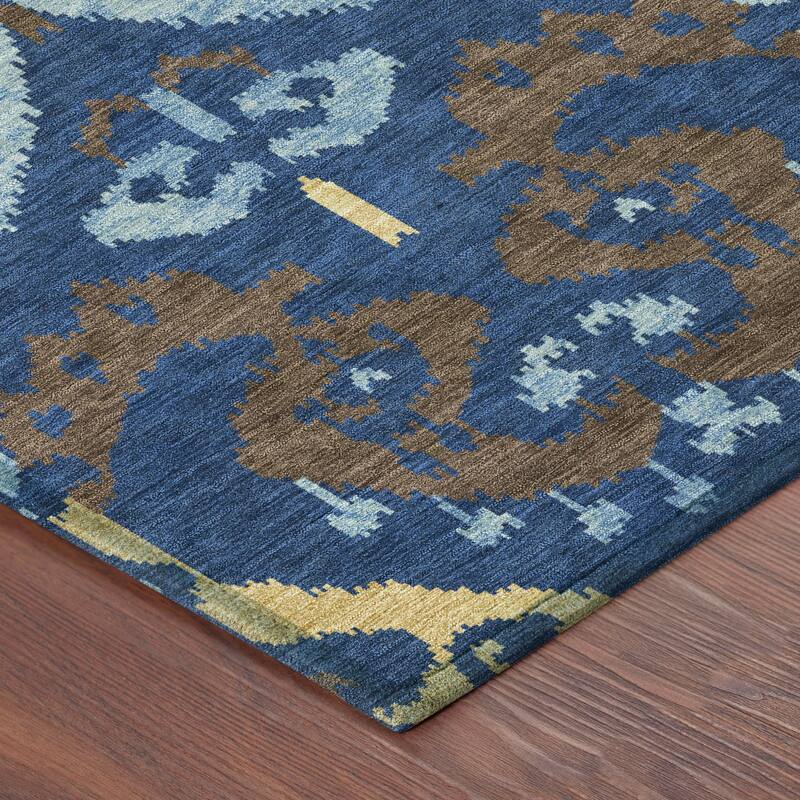 Machine Washable Indoor/ Outdoor Global Empire Chantille Rug