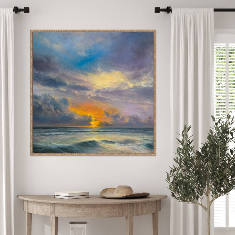 Sunset Synergy by Joanne Parent Framed Canvas Wall Art Print