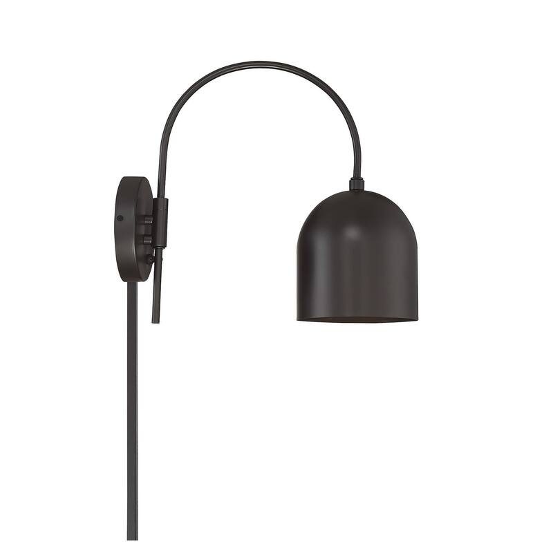 Meridian M90045 Single Light 13" Tall Plug-In Wall Sconce