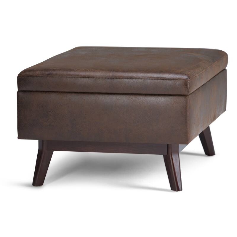 Wyndenhall Ethan Mid-century Modern Rectangular Table Ottoman
