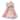 Kurt Adler 14-Inch UL 10-Light Pink and Ivory Angel Tree Topper