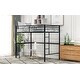preview thumbnail 3 of 13, Multiple Functions Design Loft Bed with Built-in Desk, Ladder and Guardrails, Twin Size, Black