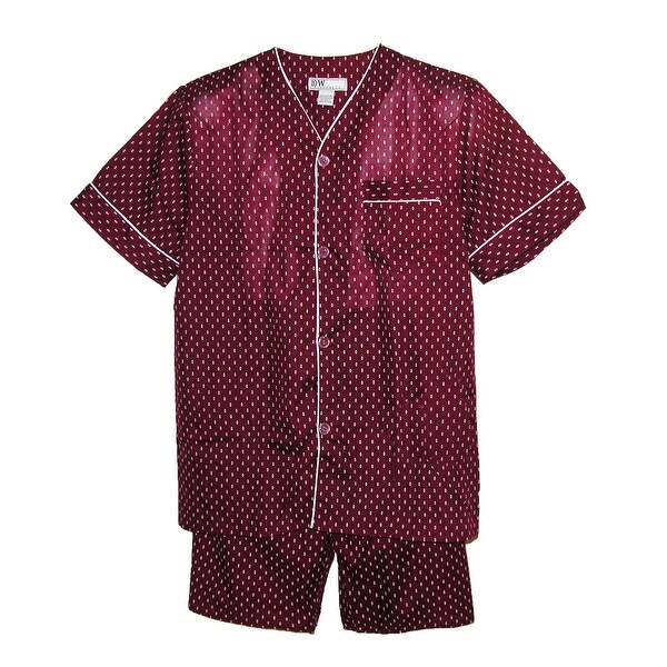 Ten West Apparel Men's Short Sleeve Short Leg Pajama Set