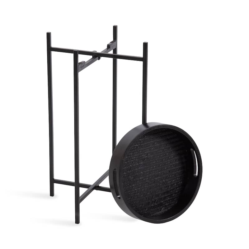 Kate and Laurel Smita Round Tray Table