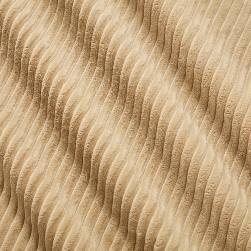 L-Shaped Modular Sectional Sofa with Movable Ottoman, Corduroy Boneless Cloud Couch, Tufted Deep Seat Sofa with 3 Pillow