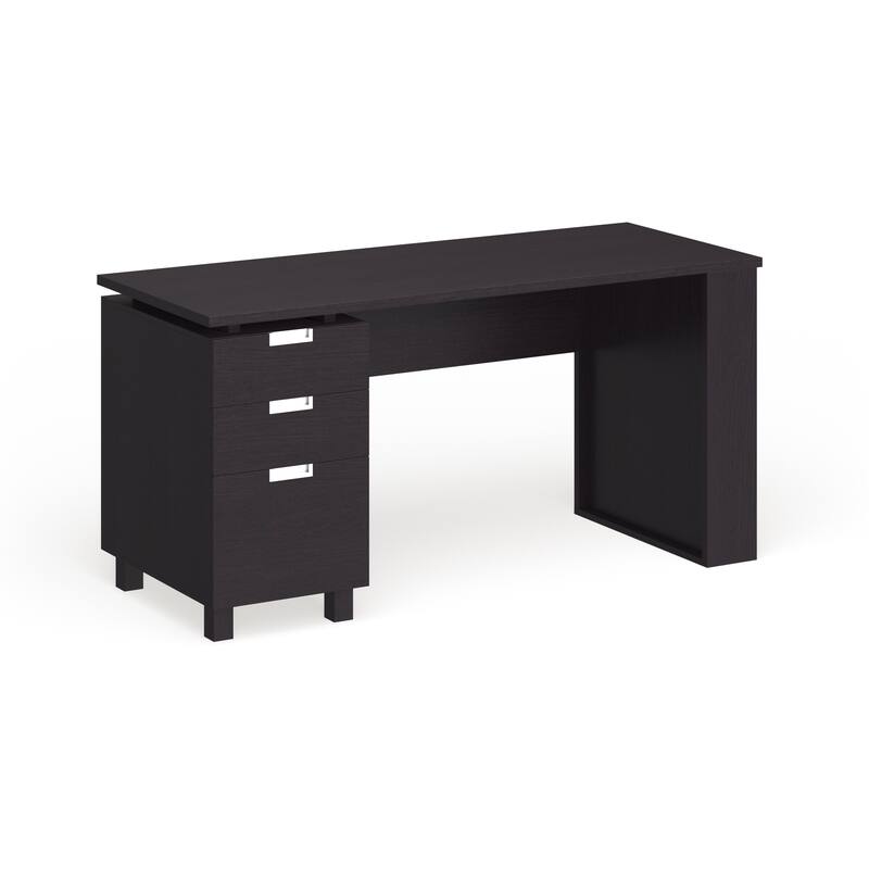 Morr Modern Espresso 59-inch Wood 2-Drawer Computer Desk by Furniture of America - Espresso