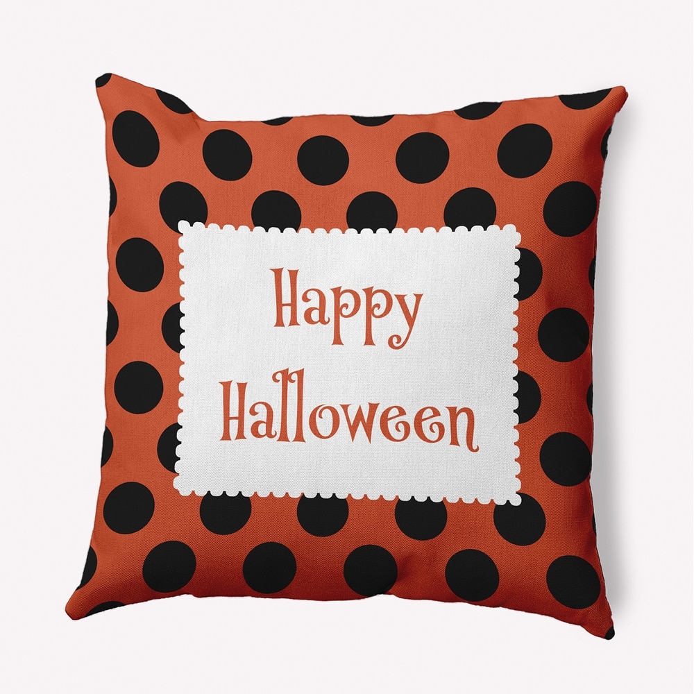 Halloween Happy Halloween Dots Accent Pillow