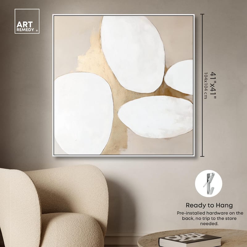 Stacked Stones III Canvas by Art Remedy